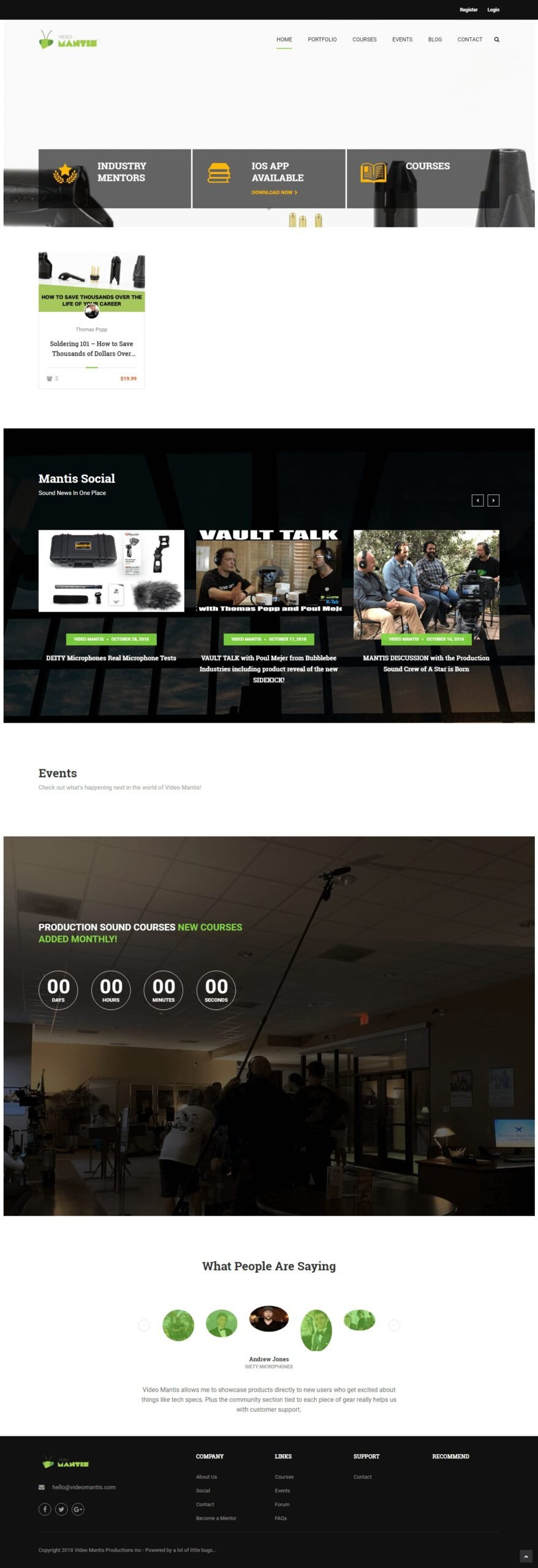 Customized Web Development video mantis